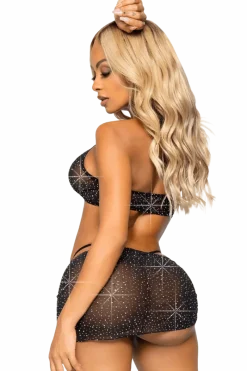 Leg Avenue Reizwäsche Sets * 3tg. et in chwarz it tra