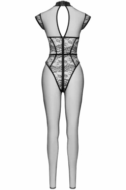 Cottelli Collection Sexy Kleider|Bodystockings & Netz * Tranparenter Overa chwarz