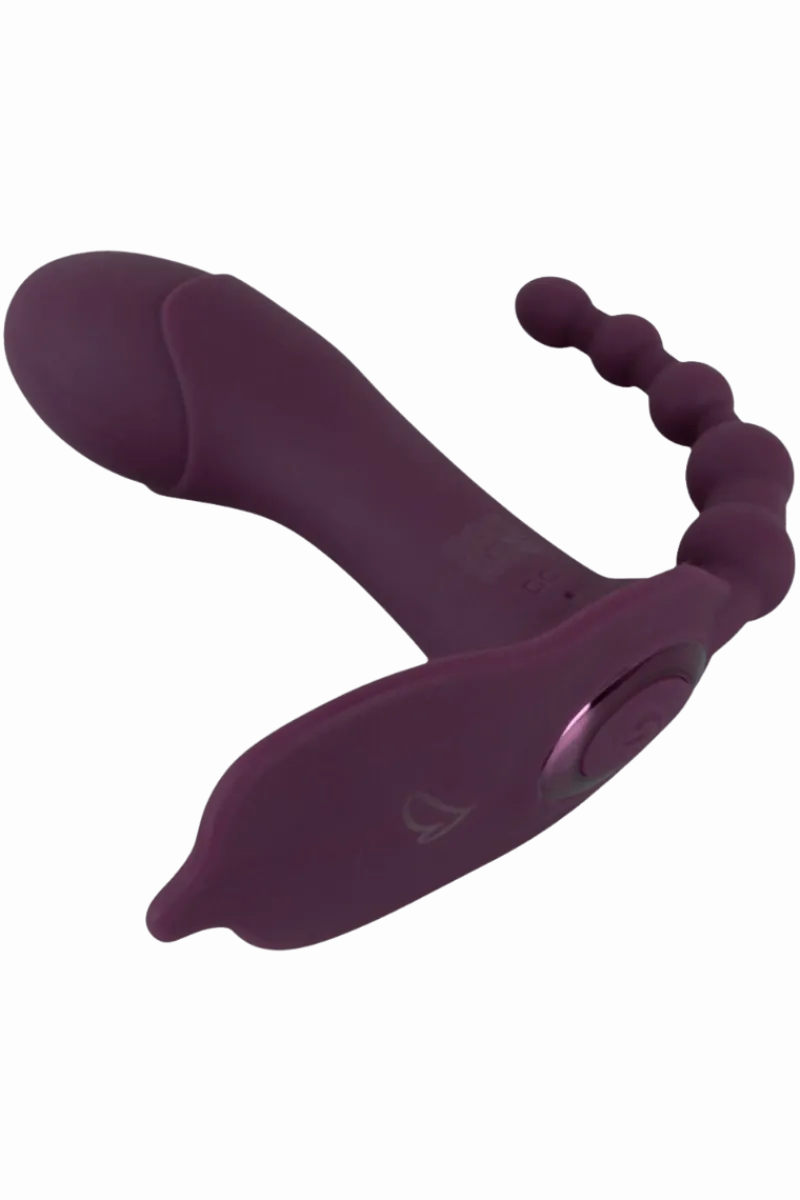 Beau Coeur Analtoys|Vibratoren * Triple-Panty-Vibrator Ø 3,2 cm | 11,7 cm