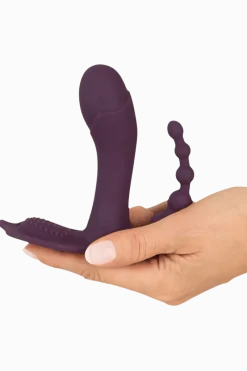 Beau Coeur Analtoys|Vibratoren * Triple-Panty-Vibrator Ø 3,2 cm | 11,7 cm