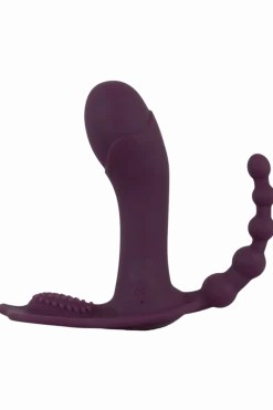 Beau Coeur Analtoys|Vibratoren * Triple-Panty-Vibrator Ø 3,2 cm | 11,7 cm