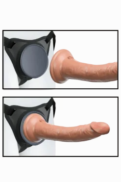 Body Dock Paartoys|Doppeldildos * Umschnall-Harness schwarz für Einsteiger