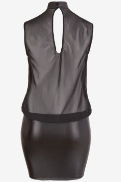Cottelli Collection Plus Size Wetlook Outfits|Sexy Kleider * Wetlook-Chiffon-Kleid Plus Size