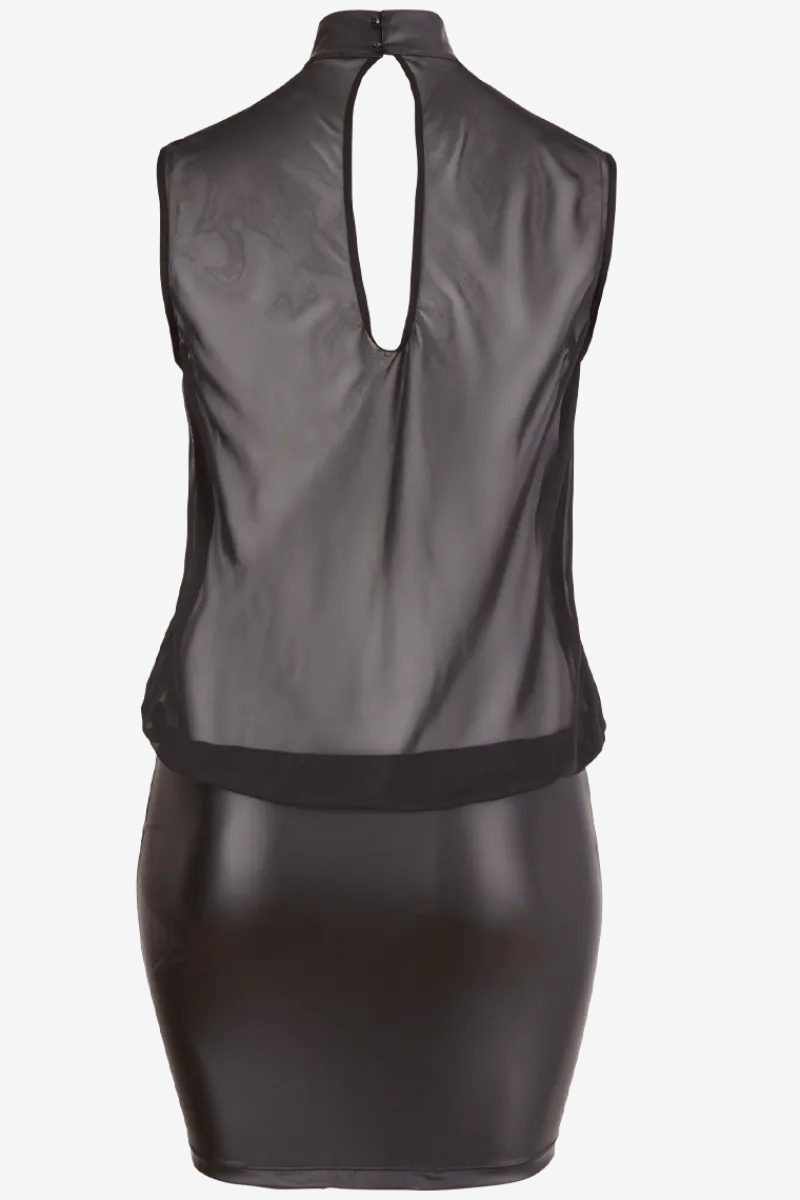 Cottelli Collection Plus Size Wetlook Outfits|Sexy Kleider * Wetlook-Chiffon-Kleid Plus Size