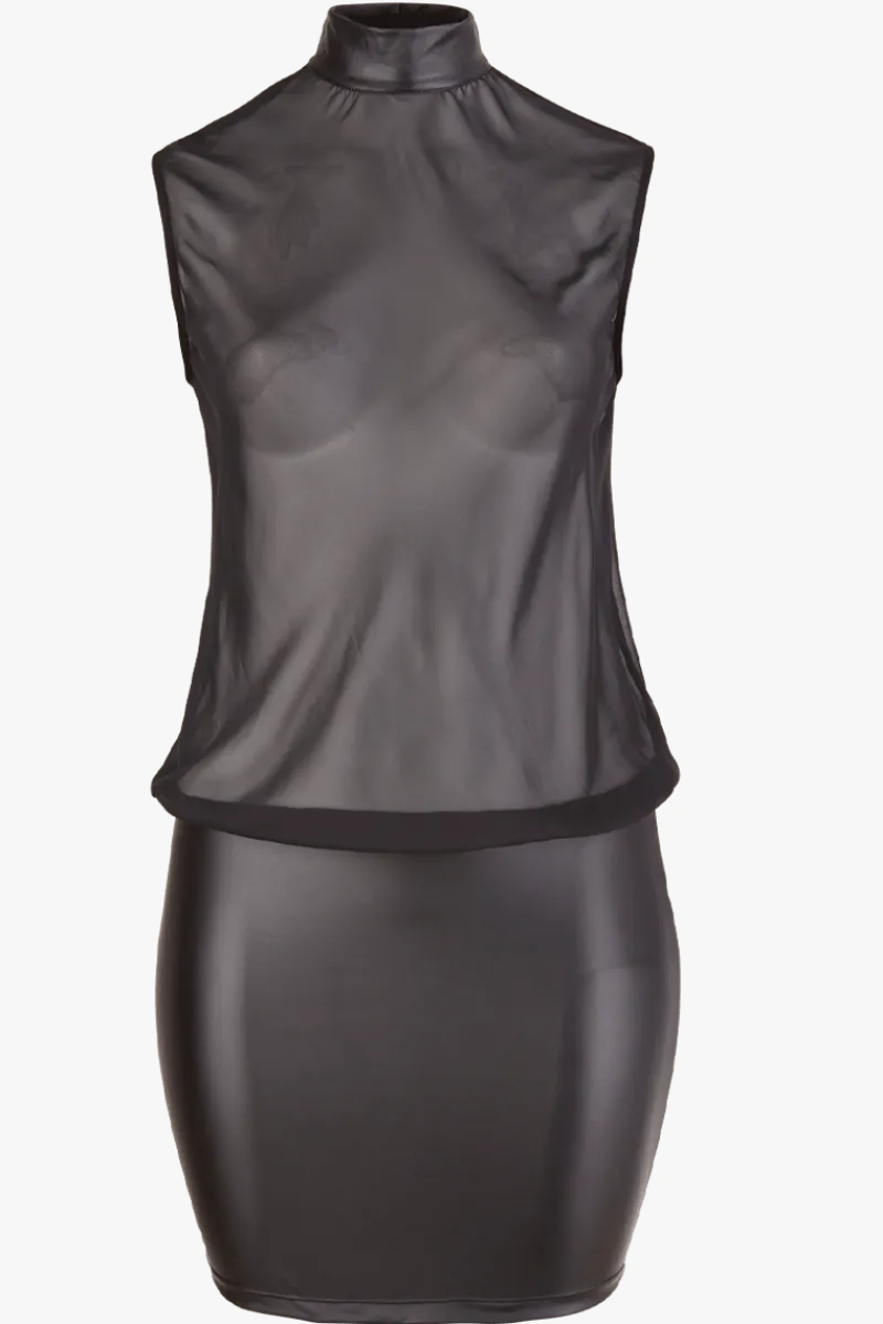 Cottelli Collection Plus Size Wetlook Outfits|Sexy Kleider * Wetlook-Chiffon-Kleid Plus Size